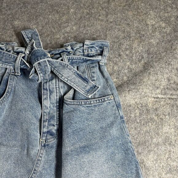 Free People We The Free Denim Skirt Womens 28 East Of Eden Light Wash Button Fly - Picture 2 of 7